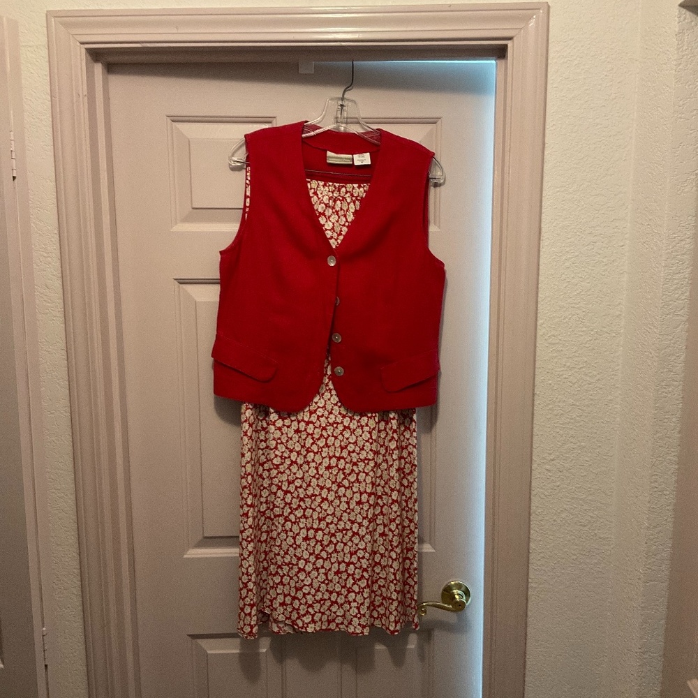 Coldwater Creek skirt with vest